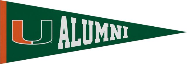 University of Miami 5x15 Alumni Pennant