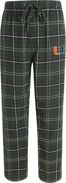 University of Miami Plaid Pants