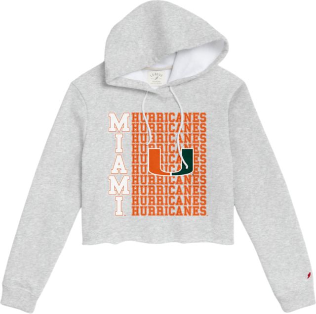University of Miami Women's 1636 Cropped Hooded Sweatshirt - ONLINE ONLY