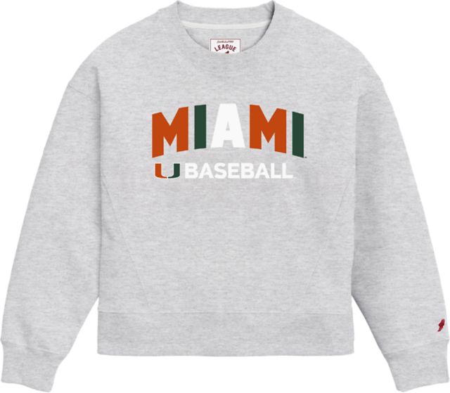 University of Miami Women's Hurricanes Boxy Crewneck Sweatshirt