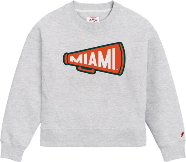 University of Miami Hurricanes Women's Boxy Crewneck Sweatshirt