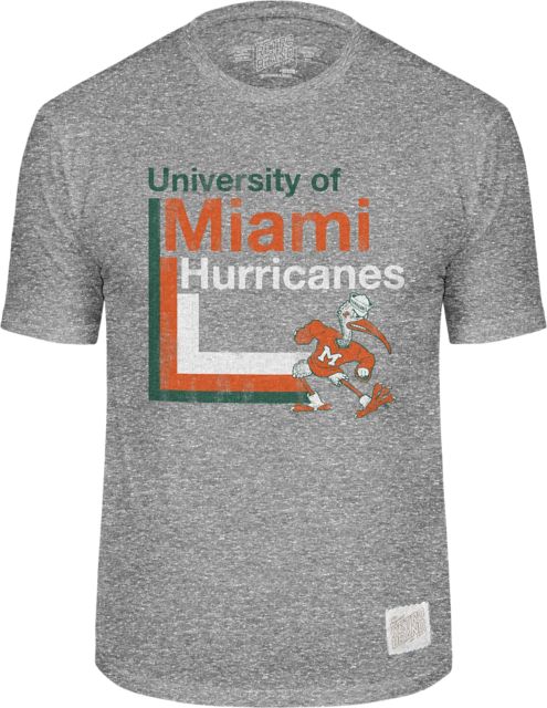 University of Miami Vault Tri-Blend Short Sleeve T-Shirt