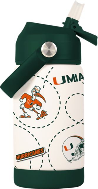 University of Miami 12oz Hurricanes SS Kids Bottle