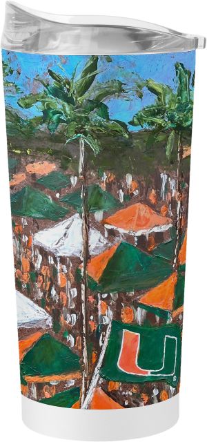 University of Miami 20oz Collector Powder Coat Tumbler