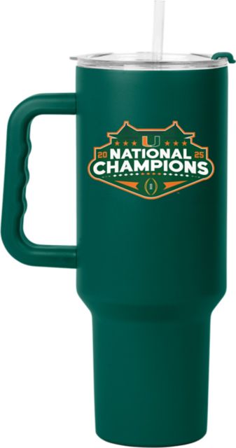 University of Miami 40 oz. Handle Tumbler