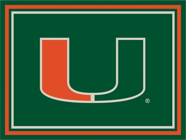 University of Miami Afghan Blanket