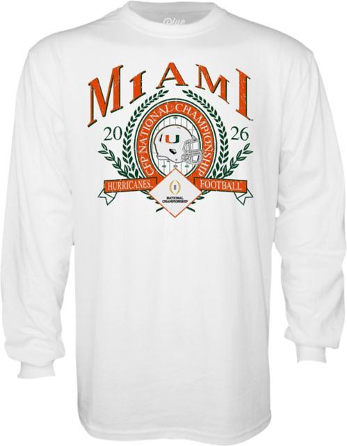 University of Miami Football 2026 National Championship Game Long Sleeve T-Shirt