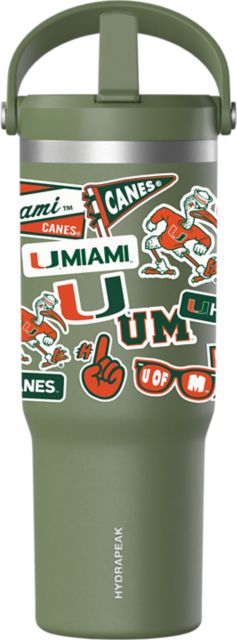University of Miami 32 oz. Hydrapeak Bottle