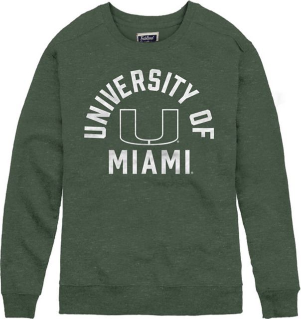 university of miami crewneck sweatshirt