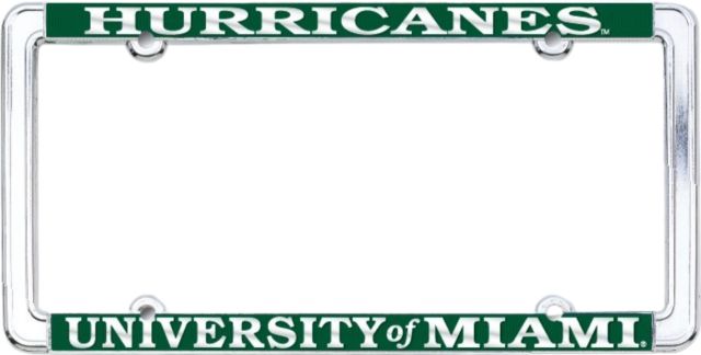 University of Miami License Plate Frame