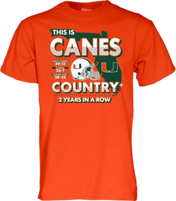 University of Miami Football This is Canes Country Short Sleeve T-Shirt