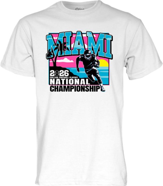 University of Miami Football 2026 National Championship Game Short Sleeve T-Shirt