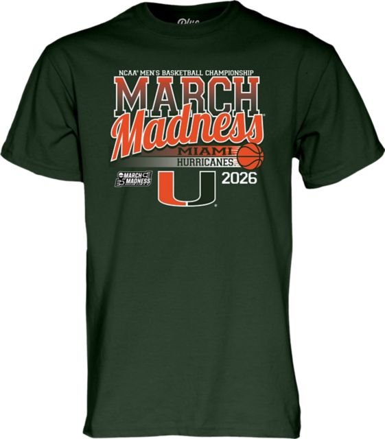 University of Miami Men's Basketball 2026 March Madness Bound Short Sleeve T-Shirt