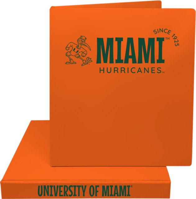 University of Miami 1 in. Binder
