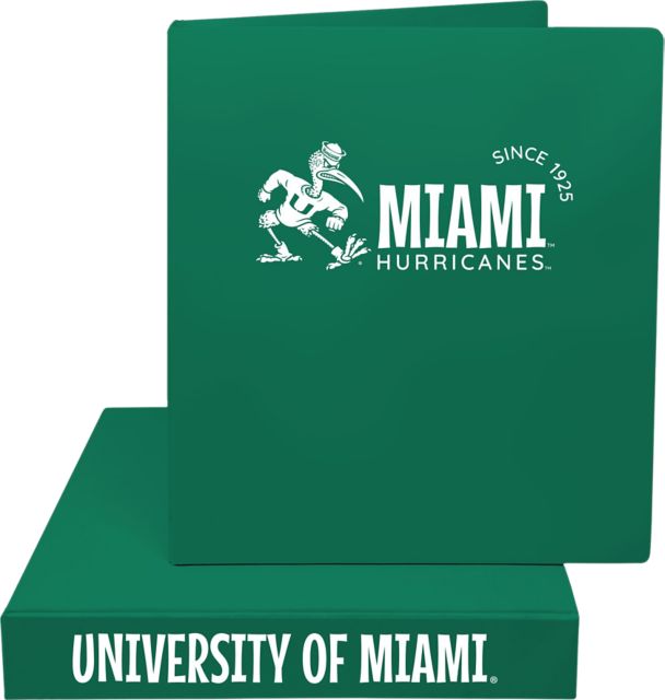University of Miami 1.5 in. Binder