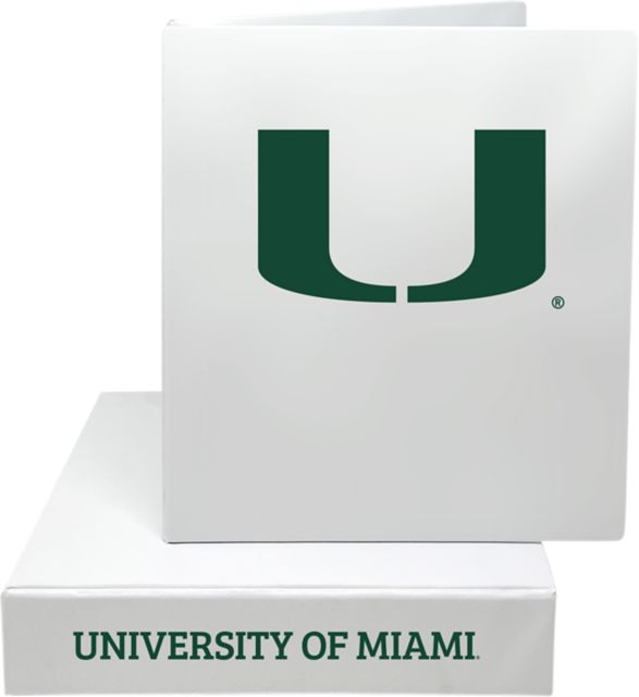 University of Miami 2'' Vinyl Binder