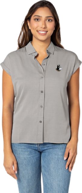 Wofford College Women's Terriers Short Sleeve Button-Up