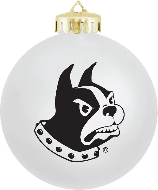 Wofford College Terriers Round Shatterproof Ornament