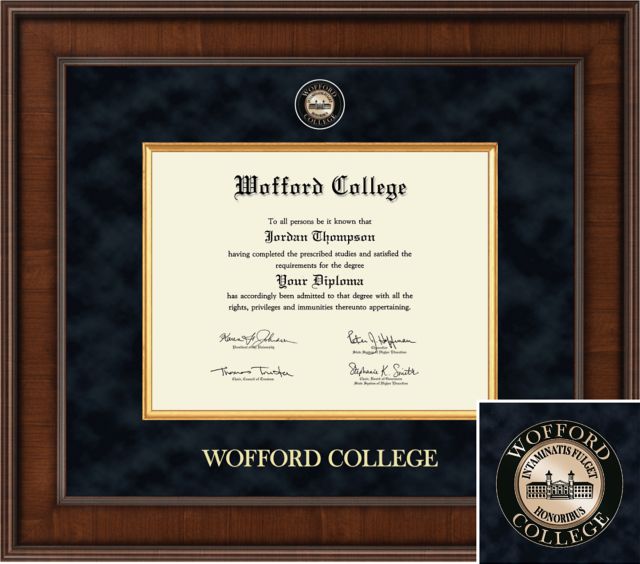 Wofford College 8.5x11 Prestige Diploma Frame