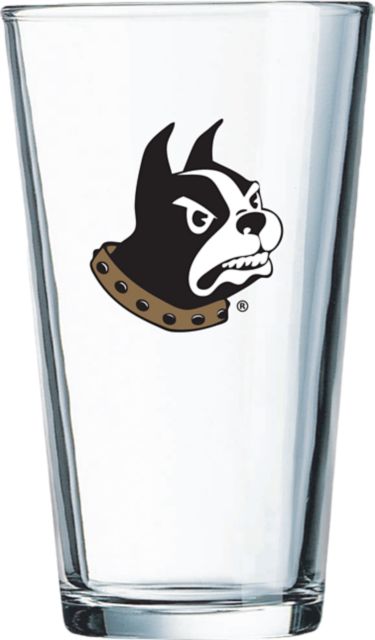 Wofford College Terriers 16 oz. Glass