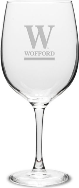 Wofford College 19 oz. Wine Glass