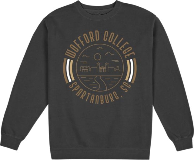 Wofford College Pigment Dyed Fleece Crewenck - ONLINE ONLY