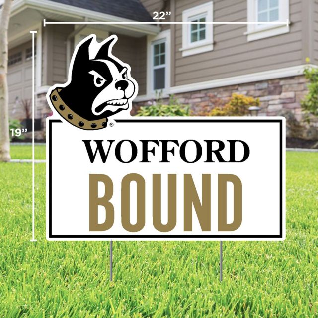 Wofford College Bound 22 x 19 Lawn Sign