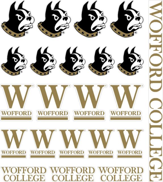 Wofford College Terriers Sticker Sheet