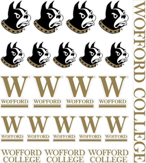 Wofford College Terriers Sticker Sheet