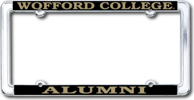 Wofford College Alumni Thin Dome License Plate Frame