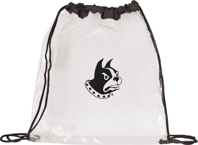 Wofford College Terriers 12 x 12 Clear Drawstring Tote Bag