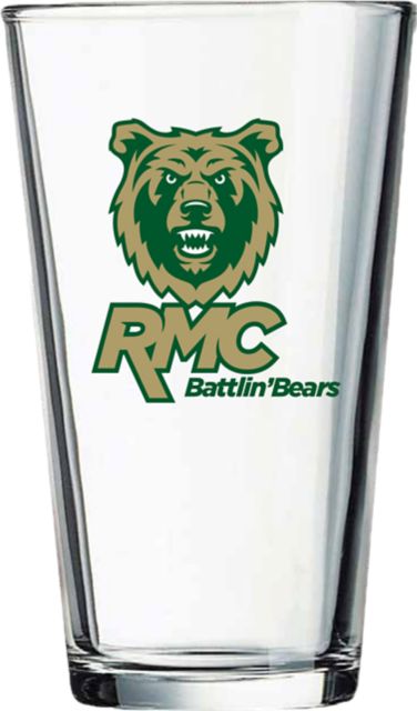 Rocky Mountain College Bears 16 oz. Glass
