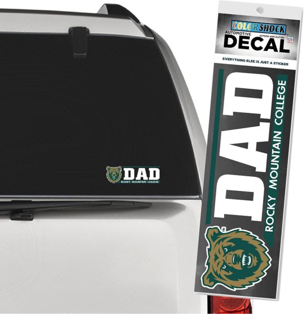 Rocky Mountain College Dad Decal