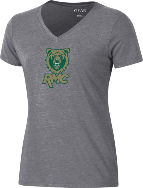 Rocky Mountain College Bears Women's V-Neck Short Sleeve T-Shirt