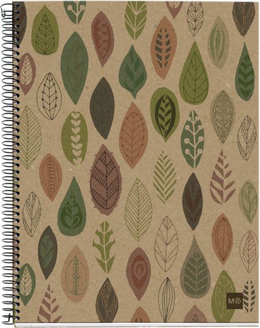 NTBK RECYL 4SUB ECOLEAVES LG