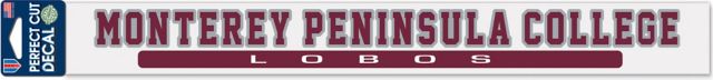 Monterey Peninsula College 2'' x 17'' Perfect Cut Decal