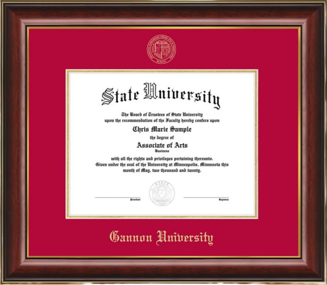 Gannon University Classic Diploma Frame