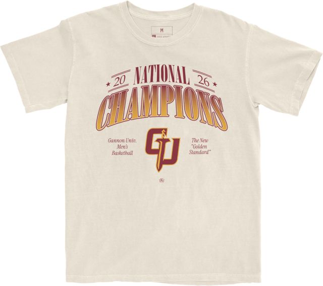 Gannon University Men's Basketball 2026 DII National Champions Short Sleeve T-Shirt