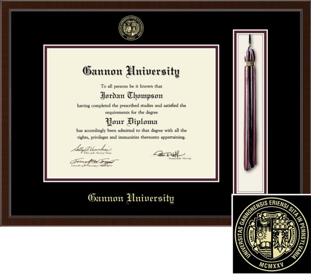 Church Hill Classics Tassel Diploma Frame. Bachelors, Masters, PhD. - ONLINE ONLY