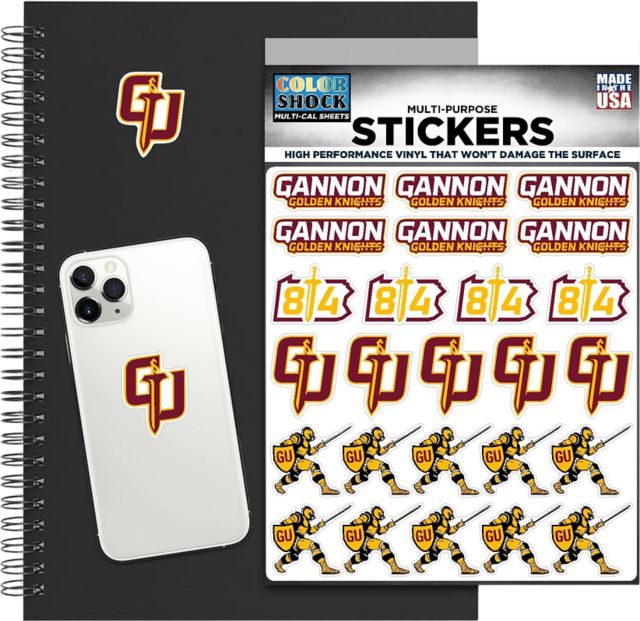 Gannon University Golden Knights Sticker Sheet