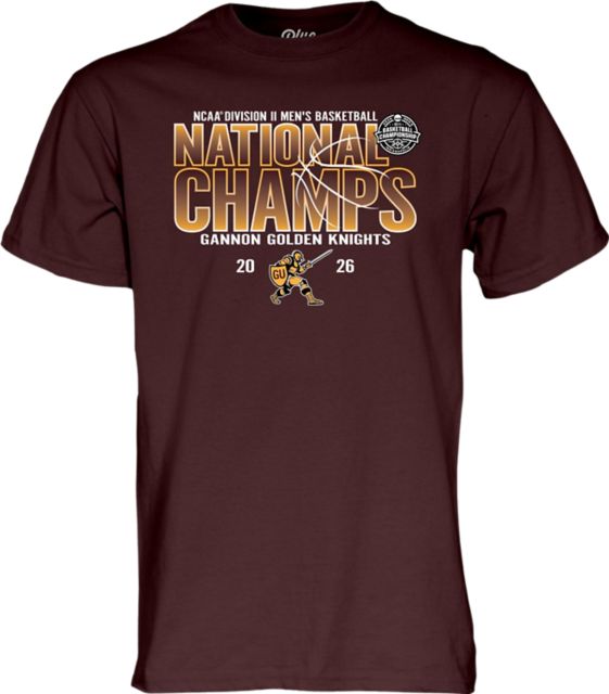 Gannon University Men's Basketball 2026 DII National Champions Short Sleeve T-Shirt