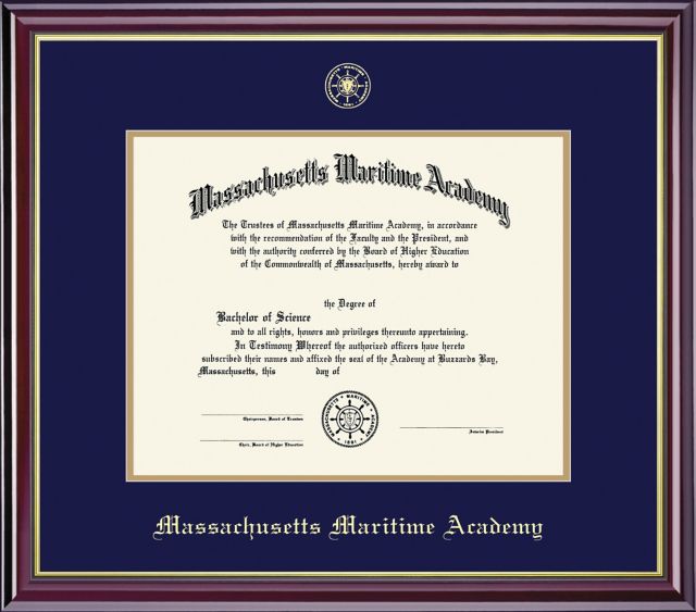 Massachusetts Maritime Academy 11'' x 14'' Windsor Diploma Frame