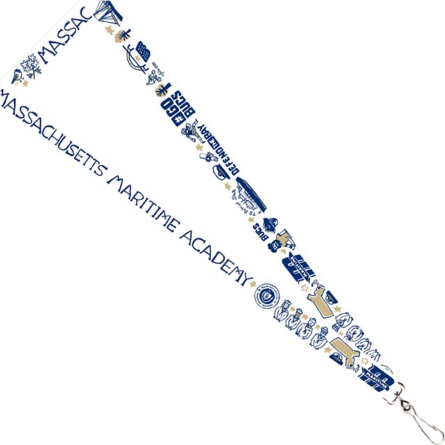 Massachusetts Maritime Academy Julia Gash 3/4" Satin Lanyard