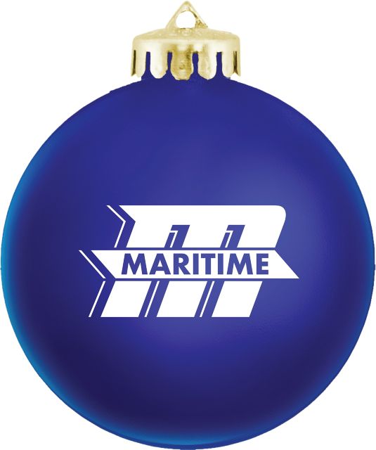 Massachusetts Maritime Academy Shatterproof Round Ornament
