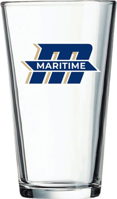 Massachusetts Maritime Academy 16 oz. Glass