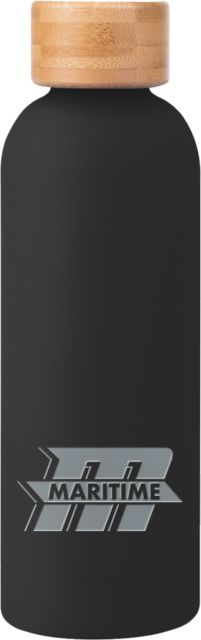 Massachusetts Maritime Academy Blair Stainless Steel Bottle w/ Bamboo Lid 17 oz