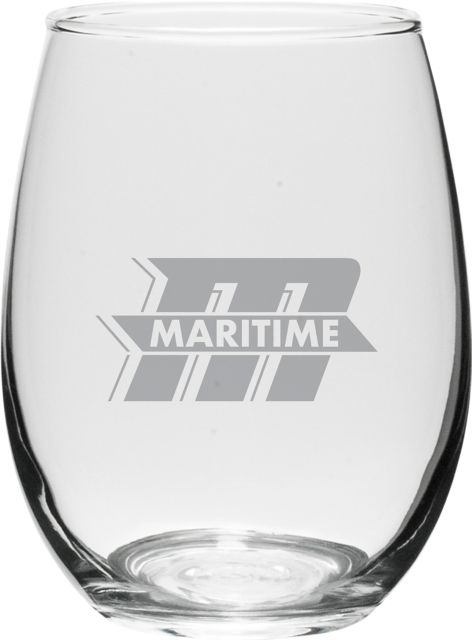 Massachusetts Maritime Academy 15 oz. Wine Glass