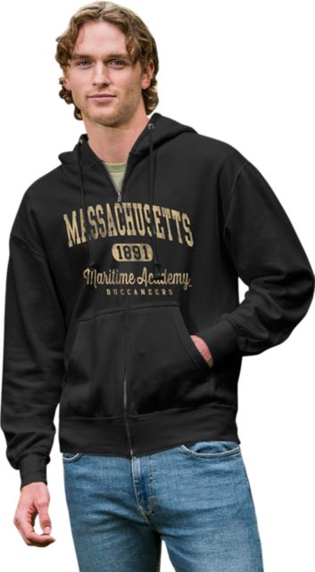 Massachusetts Maritime Academy Buccaneers Full Zip Hooded Sweatshirt