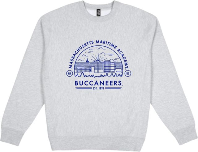 Massachusetts Maritime Academy Premium Heavyweight Pullover Fleece Crewneck - ONLINE ONLY