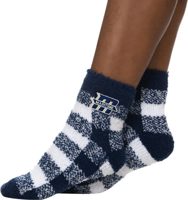Massachusetts Maritime Academy Buffalo Check Socks